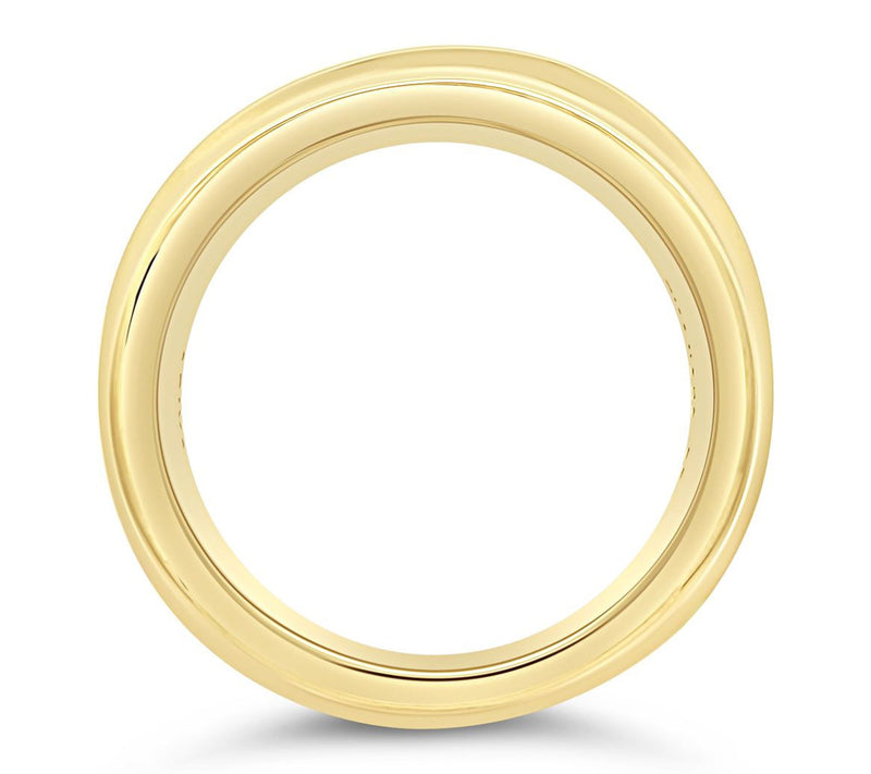 Ariva 18K Gold Clad Polished Curved Band Ring — View 2