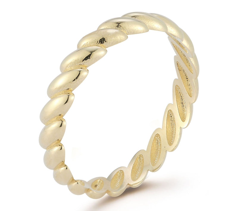 Luminosa Gold Marquise Twist Ring, 14K — View 2