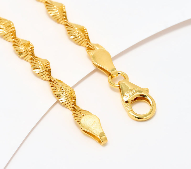David Markstein Sterling Silver Debut Twisted Herringbone Bracelet — View 4