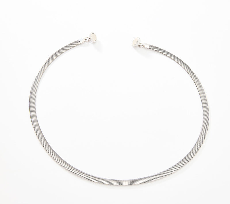 David Markstein 18" Bronze 6mm Reversible Omega Necklace w/ Magnet Clasp — View 11