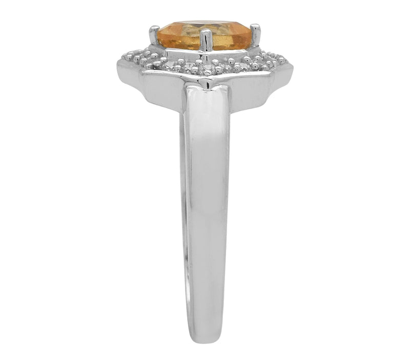 Affinity Gems Multi-Gemstone Halo Ring, Sterling Silver — View 4