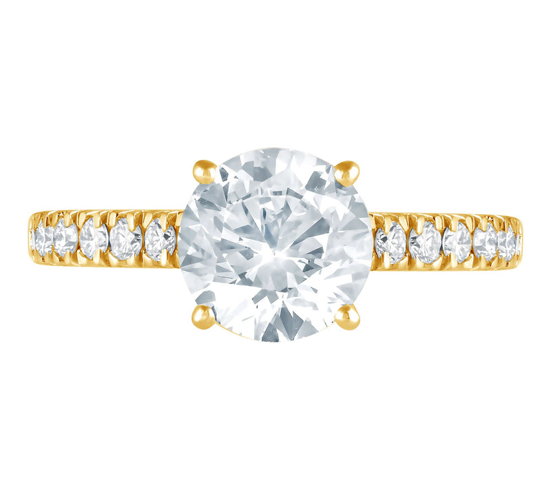 Fire Light 1.95 cttw Lab Grown Diamond Ring, 14K Gold — View 2
