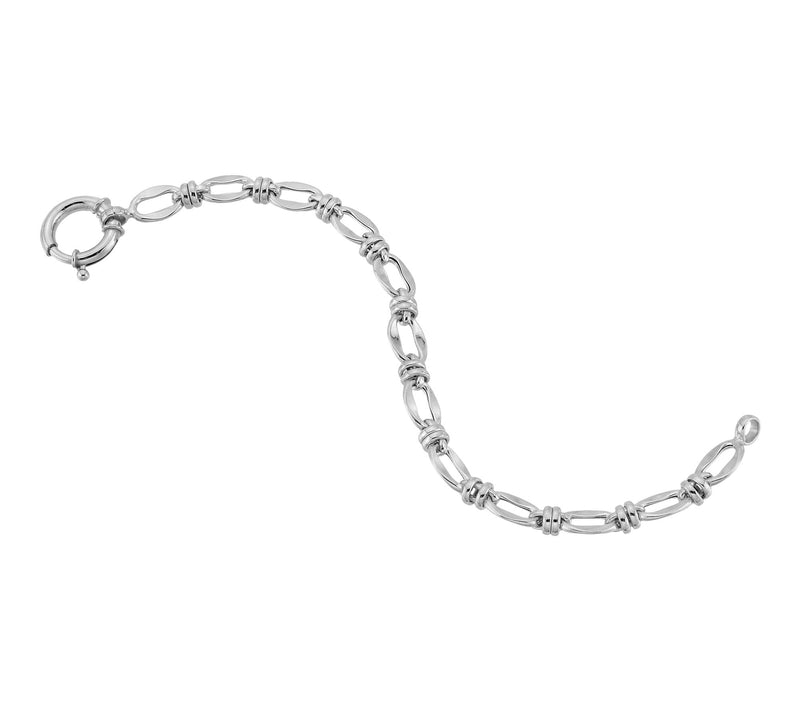 Silver Style Status Link Bracelet, Sterling Silver — View 2
