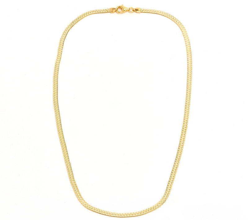 UltraFine 950 Silver Reversible 18" D/C Herringbone Chain Necklace — View 7
