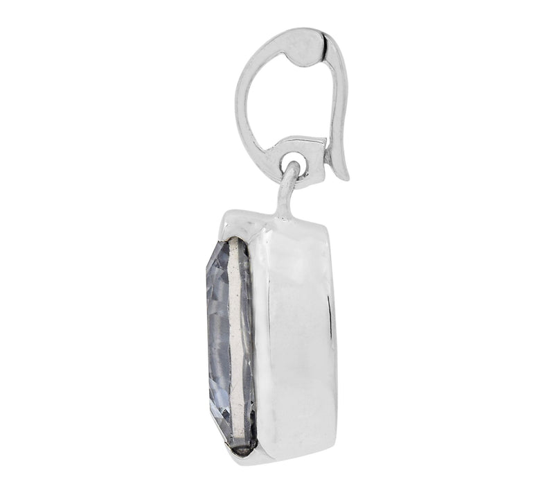 Affinity Gems Purple Coated Quartz Solitaire Pendant, Sterling — View 4
