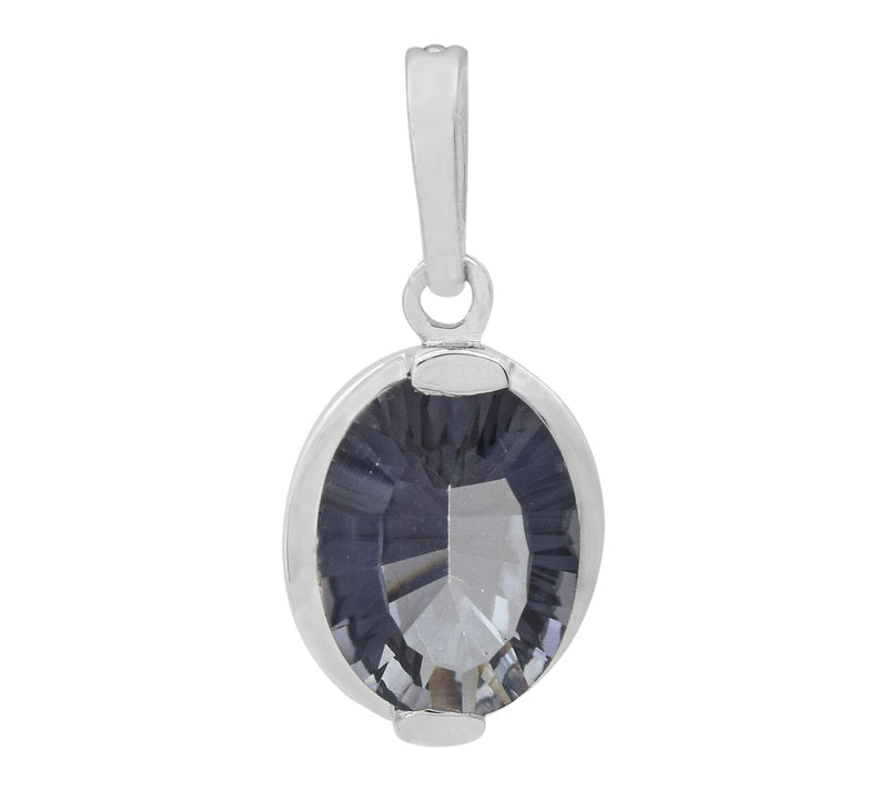 Affinity Gems Purple Coated Quartz Solitaire Pendant, Sterling — Main view