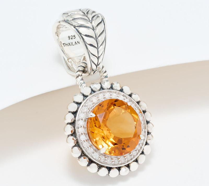 JAI Sterling Silver Gemstone & Diamond Shimmer Bead Enhancer — View 7