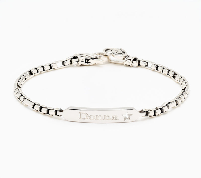 Christian James by Scott Grimes Personalized ID Bracelet, Sterl 9.0-10.65g — View 3