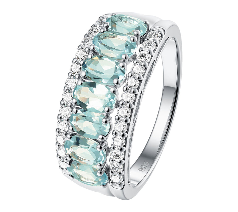 Affinity Gems Multi-Gemstone Wide Band Ring, 14K Gold Plated — Main view