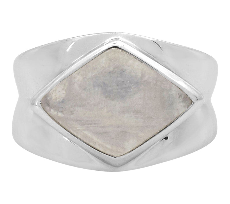 Affinity Gems Moonstone Solitaire Ring,  Sterling Silver — View 2