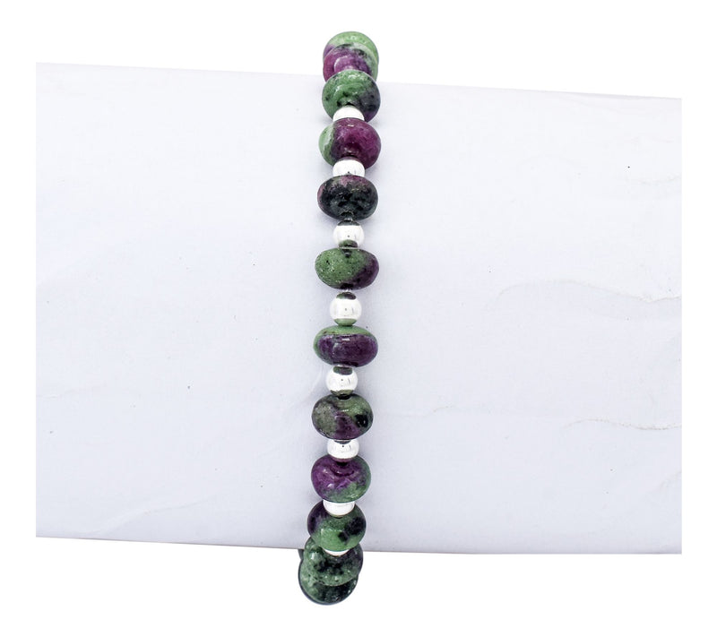 Affinity Gems Ruby Zoisite Endless Bracelet, Sterling — View 4