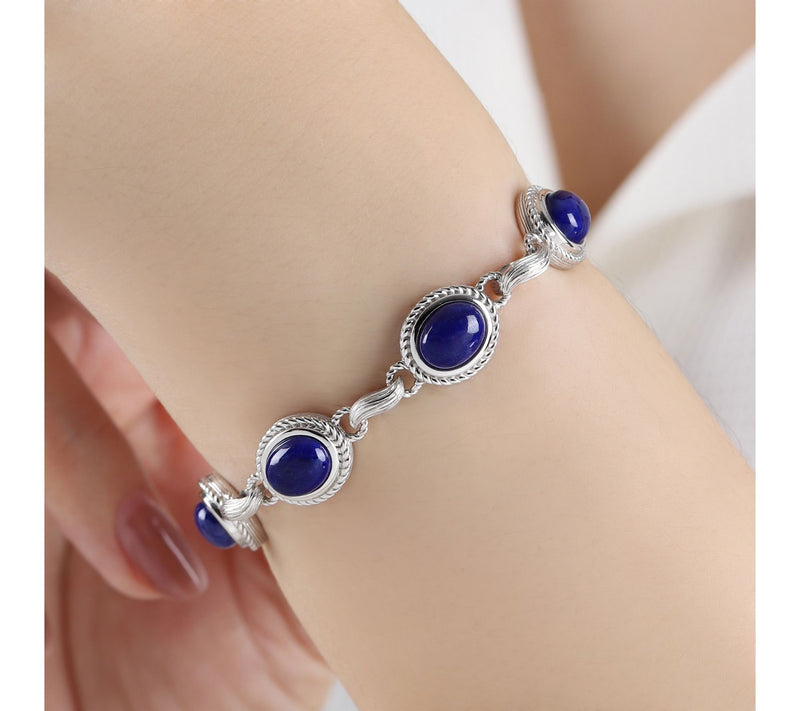 Ariva Sterling Silver Gemstone Arden Bracelet — View 8