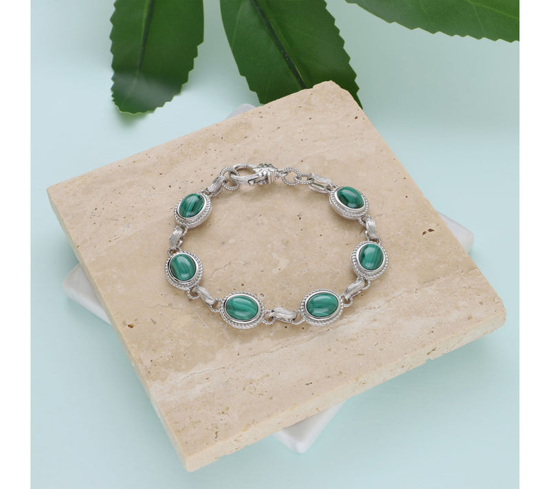 Ariva Sterling Silver Gemstone Arden Bracelet — View 5