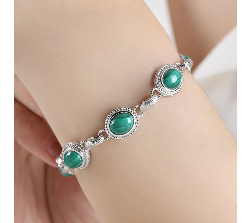 Ariva Sterling Silver Gemstone Arden Bracelet — View 7