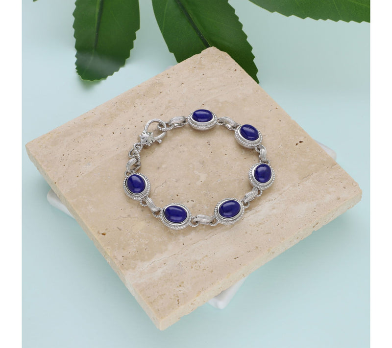 Ariva Sterling Silver Gemstone Arden Bracelet — View 6