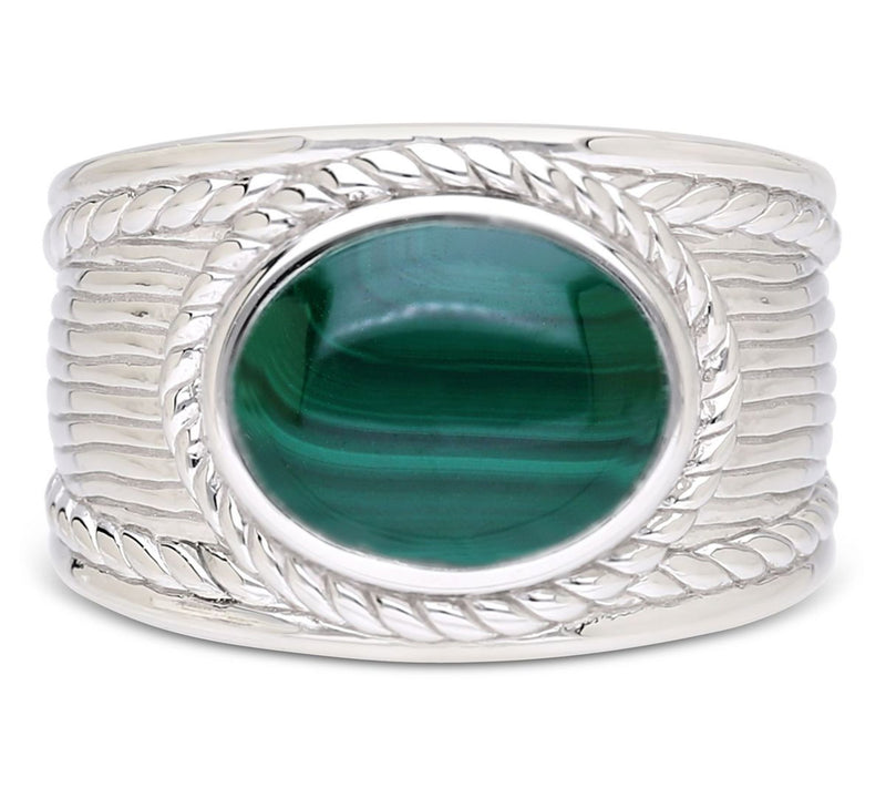 Ariva Sterling Textured Gemstone Arden Ring — View 2