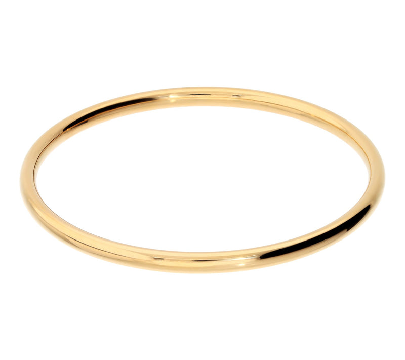 BellaOro Oval Slip-On Bangle, 14K Gold Over Resin — View 7