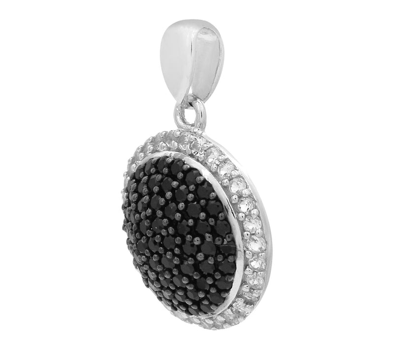 Affinity Gems Spinel & Zircon Cluster Pendant,Sterling — View 2