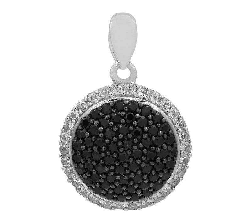 Affinity Gems Spinel & Zircon Cluster Pendant,Sterling — Main view