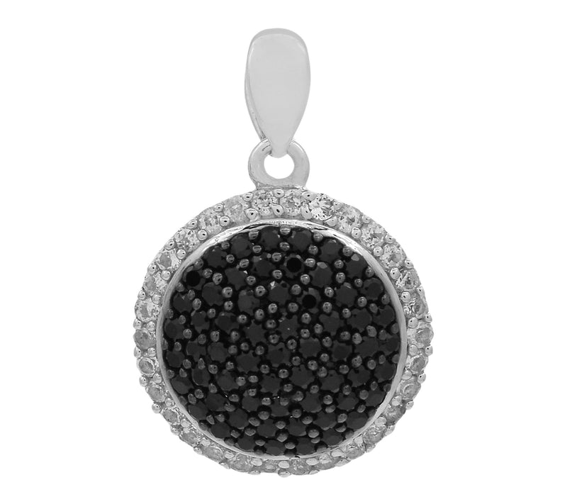 Affinity Gems Spinel & Zircon Cluster Pendant,Sterling — View 5