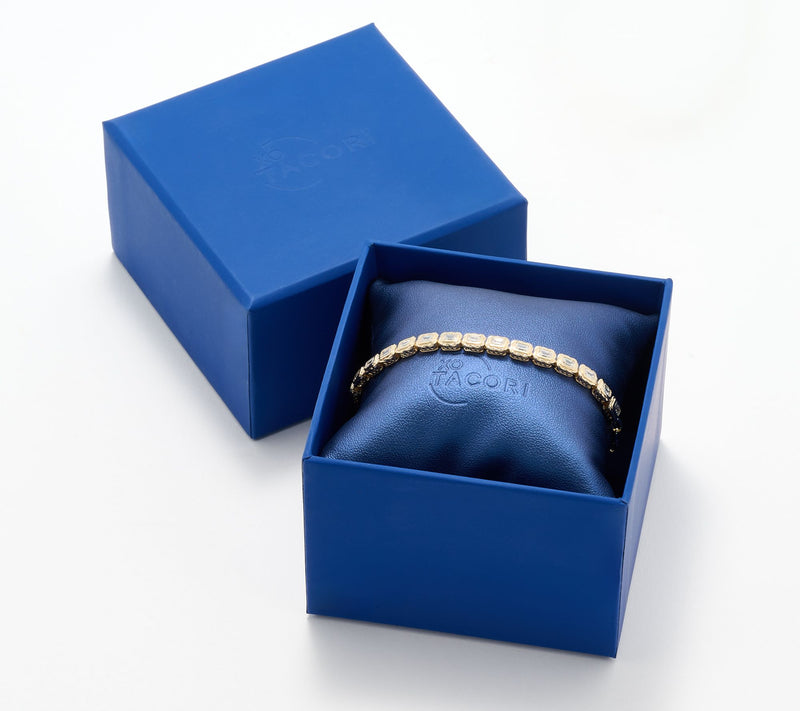 XO TACORI Lab Grown Diamond 2.25 cttw Emerald Bracelet, 14K — View 7