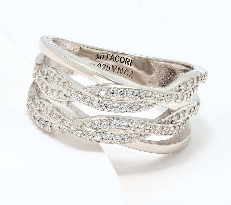 XO TACORI Lab Grown Diamond .41 cttw Twist Band Ring, 14K Gold — View 5