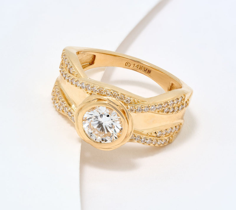 XO TACORI Lab Grown Diamond 1.00 cttw Center Stone Ring, 14K — Main view