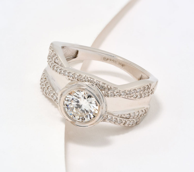 XO TACORI Lab Grown Diamond 1.00 cttw Center Stone Ring, 14K — View 7