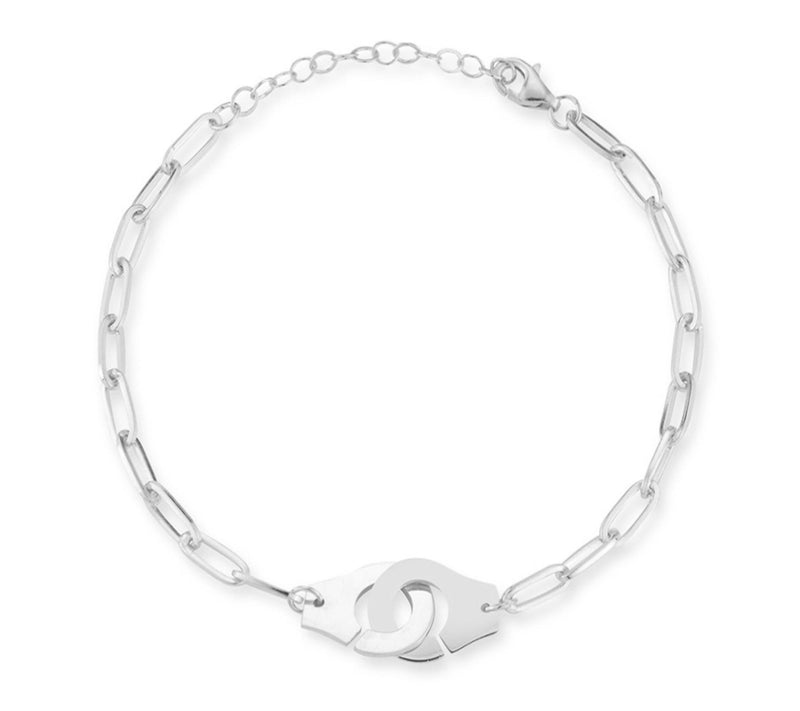 Sterlina Silver Handcuff Ankle Bracelet, Sterling — View 2