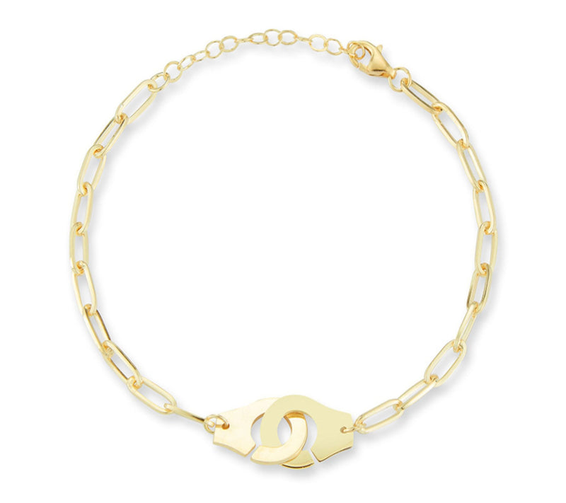 Sterlina Silver Handcuff Ankle Bracelet, Sterling — Main view