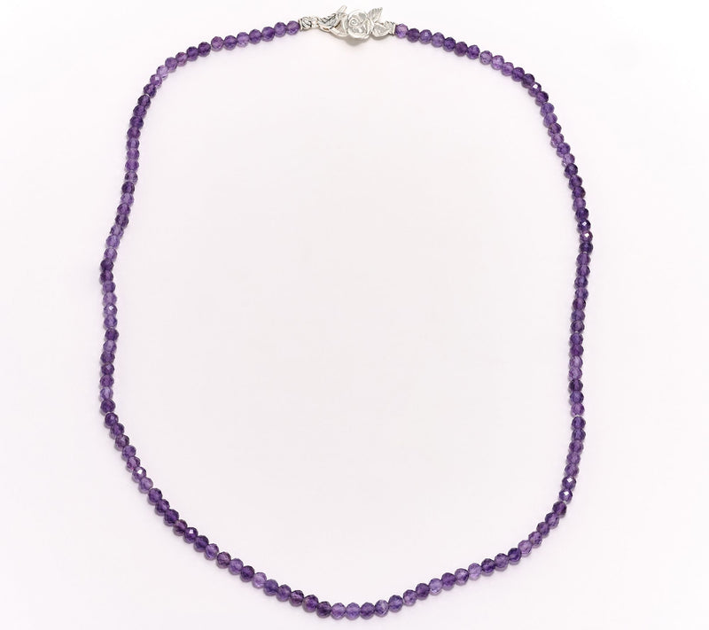 Third Person Sterling Silver Gemstone Bead Rose 24" Necklace — View 13