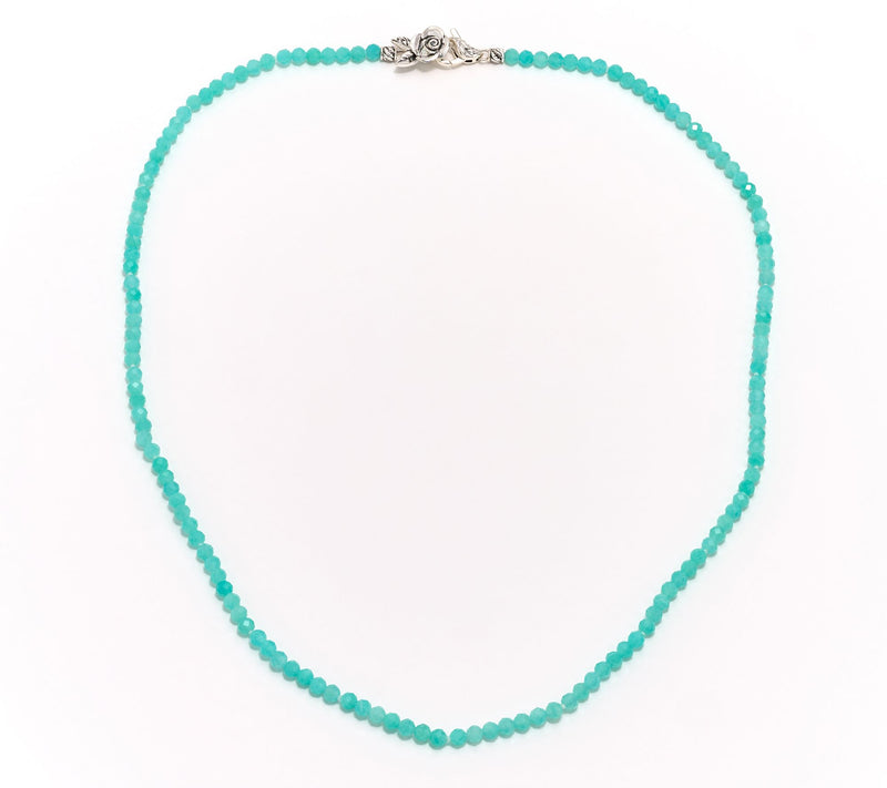 Third Person Sterling Silver Gemstone Bead Rose 24" Necklace — View 15