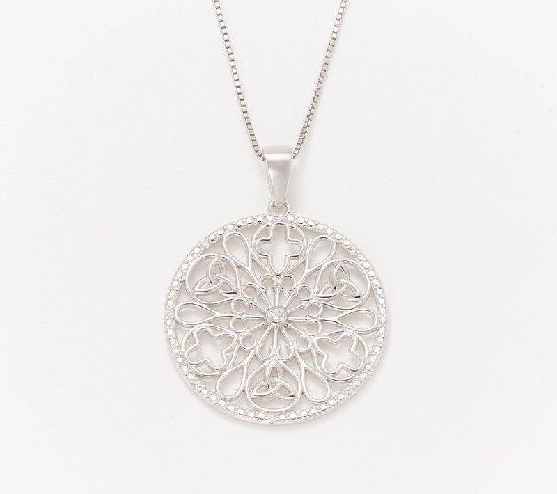 Solvar Sterling Silver Church Window Pendant — Main view