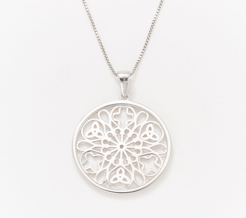 Solvar Sterling Silver Church Window Pendant — View 2
