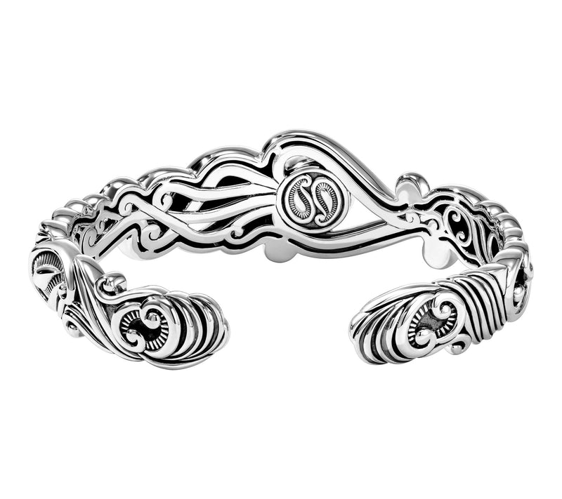 Third Person Sterling Silver a & Soul Gemstone Octopus Cuff — View 3