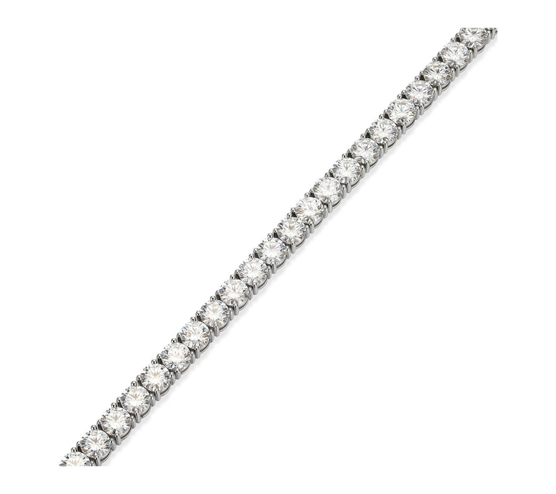 Moissanite 14.35 cttw Tennis Bracelet, SterlingSilver — View 4