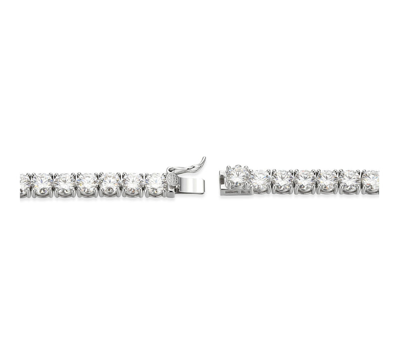 Moissanite 14.35 cttw Tennis Bracelet, SterlingSilver — View 3