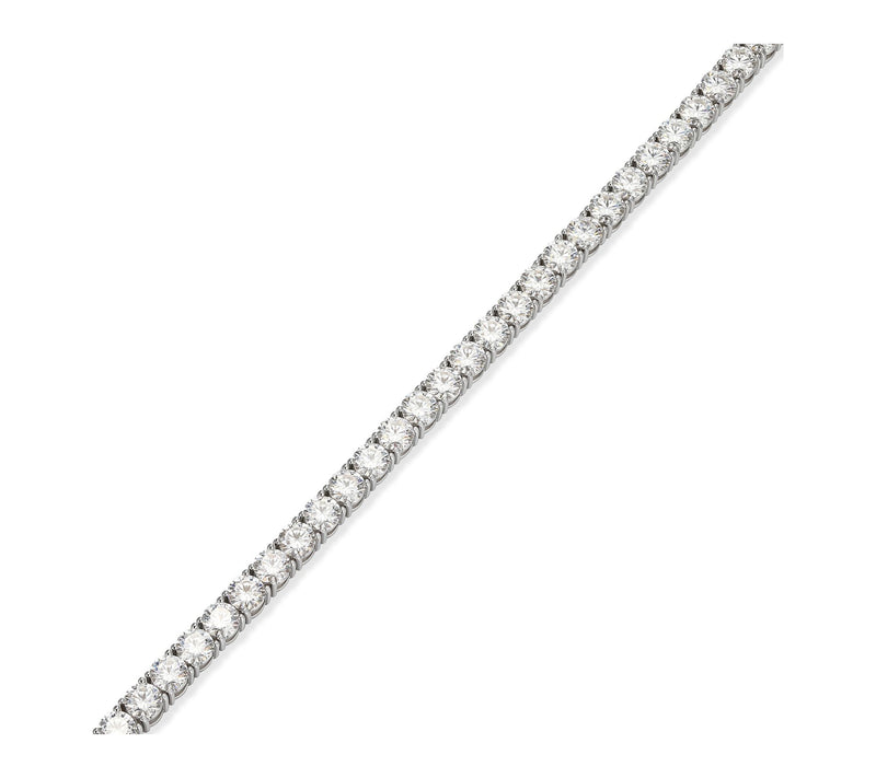 Moissanite 9.65 cttw Tennis Bracelet, SterlingSilver — View 4