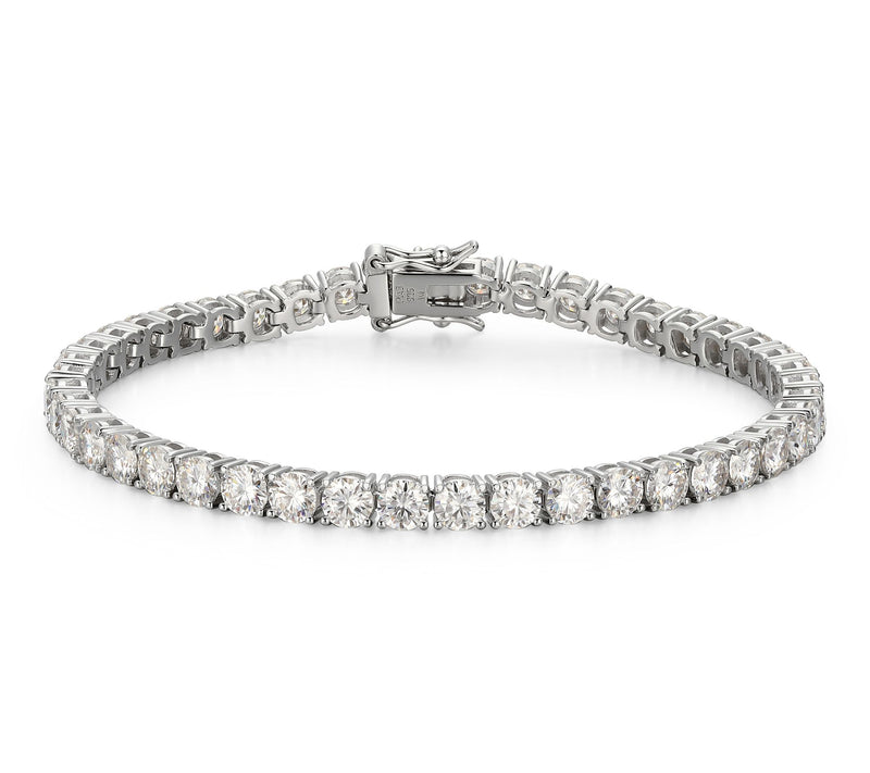 Moissanite 9.65 cttw Tennis Bracelet, SterlingSilver — Main view