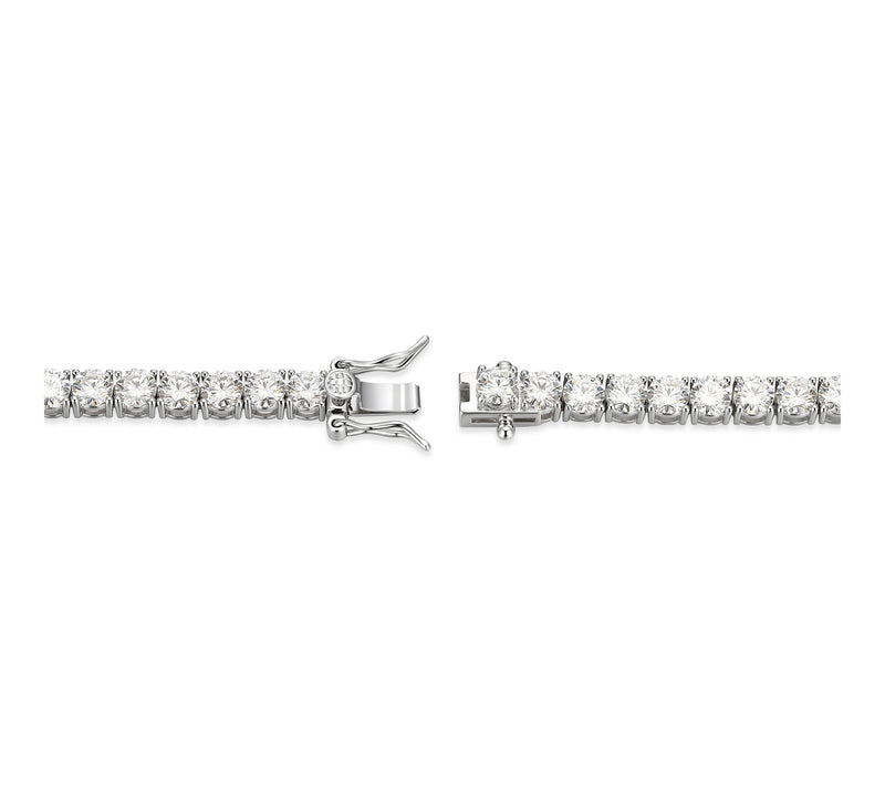 Moissanite 9.65 cttw Tennis Bracelet, SterlingSilver — View 3