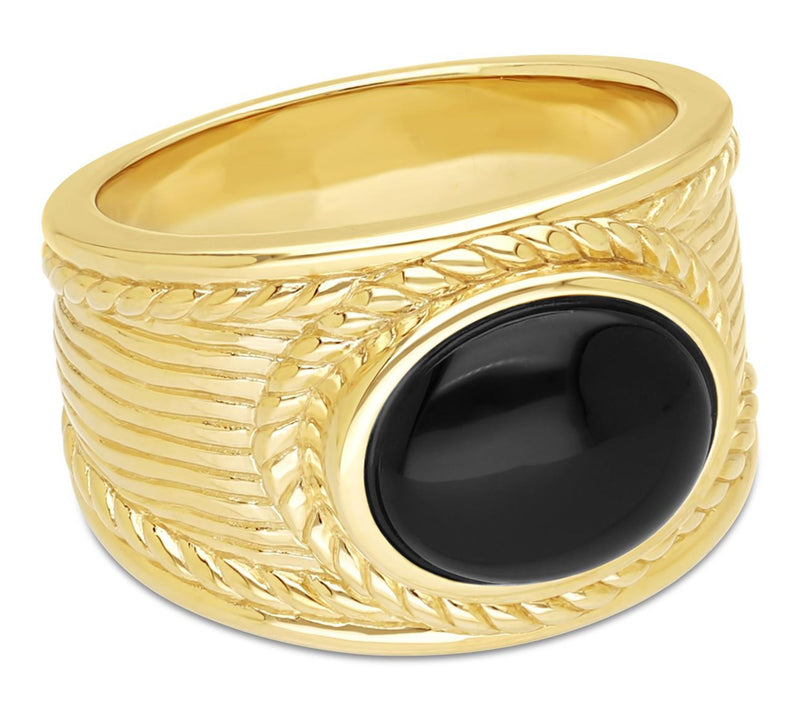 Ariva Sterling Silver Onyx Arden Ring — View 12