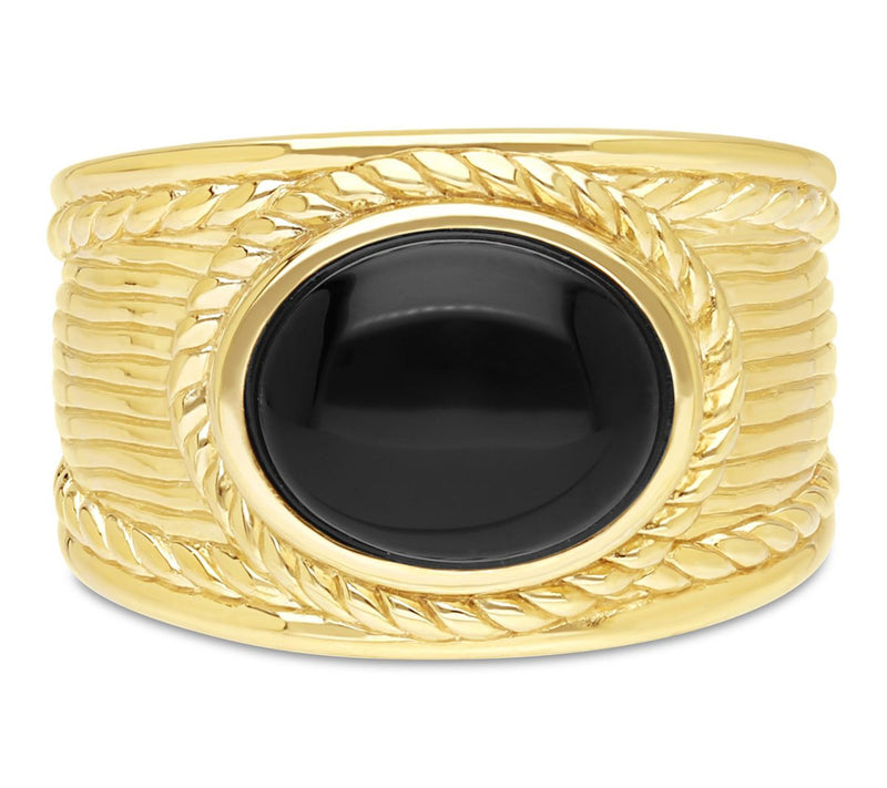 Ariva Sterling Silver Onyx Arden Ring — View 2