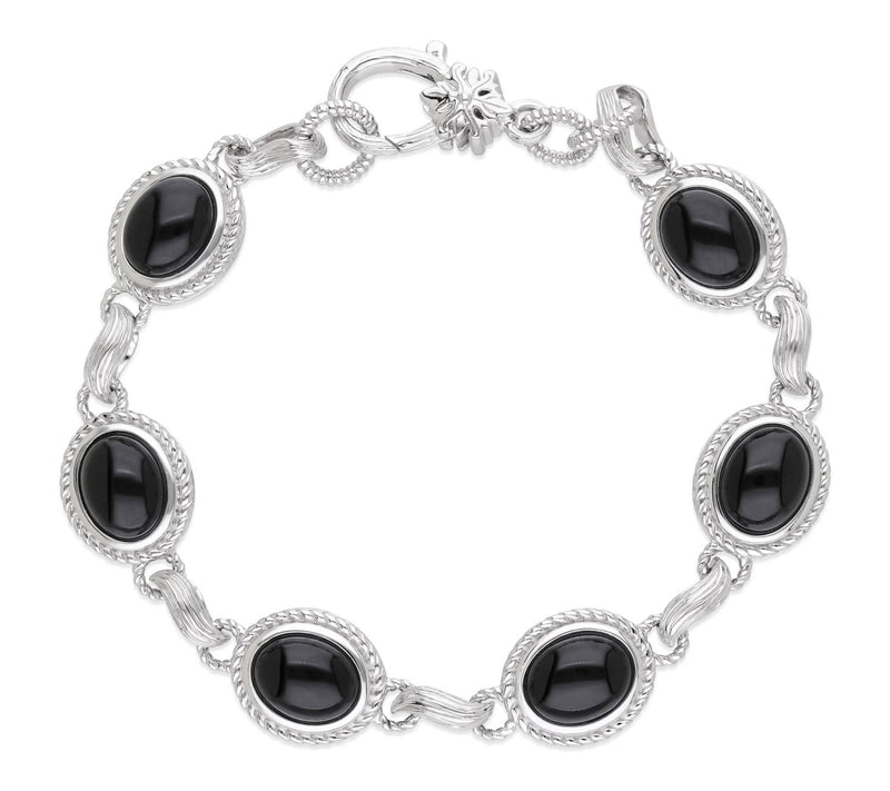Ariva Sterling Silver Onyx Arden Bracelet — View 3