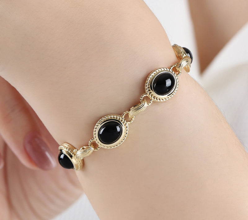 Ariva Sterling Silver Onyx Arden Bracelet — View 7
