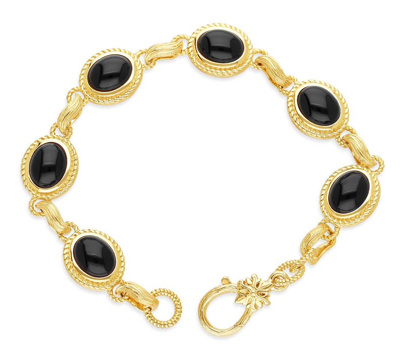 Ariva Sterling Silver Onyx Arden Bracelet — View 2