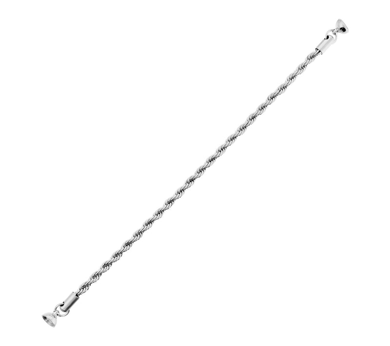 Steel By Design Rope Chain Bracelet w/ MagneticClosure — View 2
