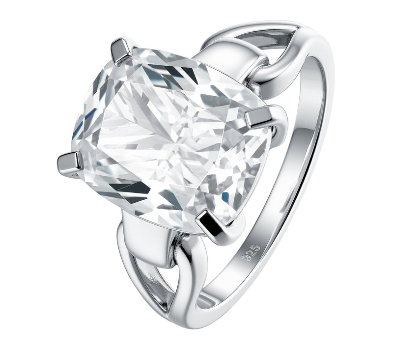 Diamonique 7.50 cttw Cushion Cut Ring, SterlingSilver — Main view