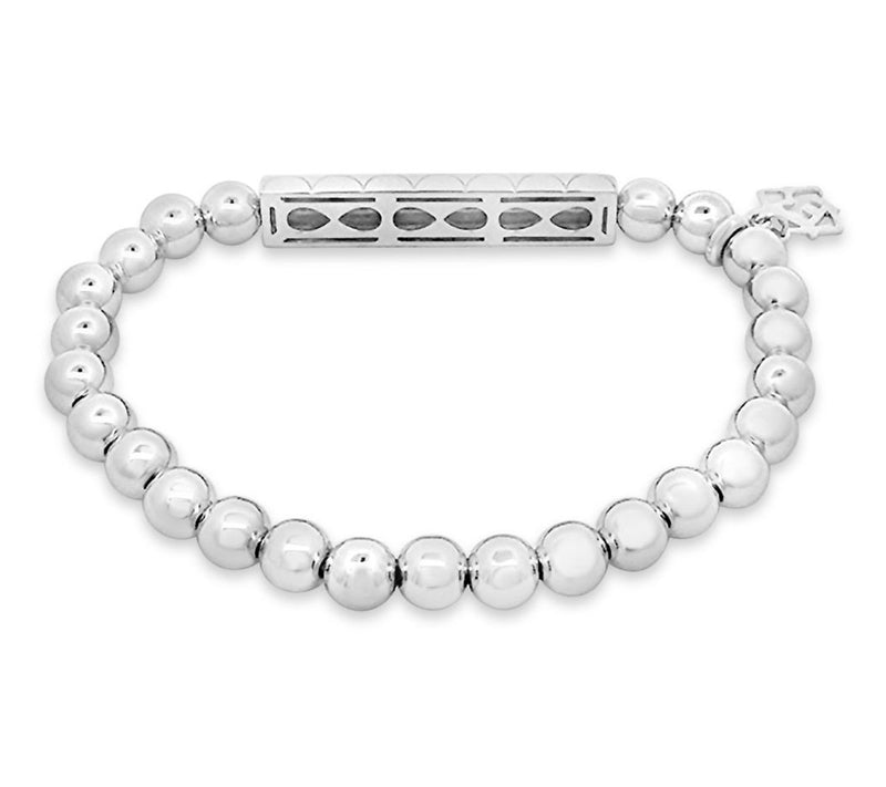 Elyse Ryan Sterling Silver LOVE Beaded Bracelet — View 2