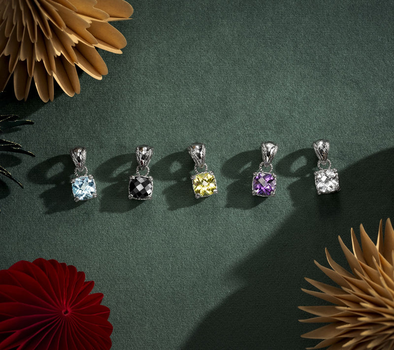 JAI Sterling Silver Legacy Woven Gemstone Enhancer — View 5