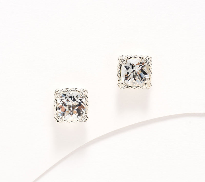 JAI Sterling Silver Legacy Woven Gemstone Stud Earrings — View 15